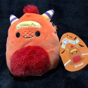 New Halloween Ernest Orange Monster Squishmallow 4.5”